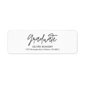 Modern Calligraphy Graduation Return Address (Vorne)