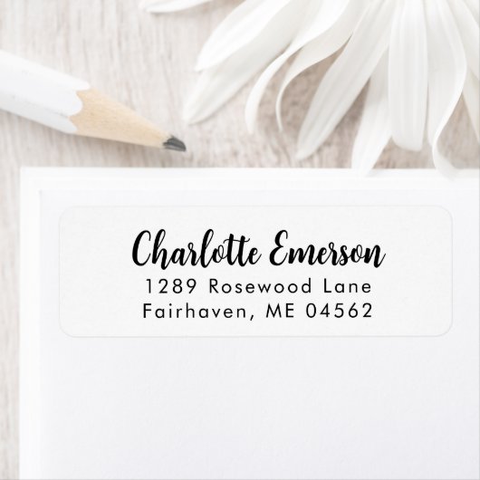 Modern Calligraphy Return Address Label (Insitu)