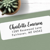 Modern Calligraphy Return Address Label