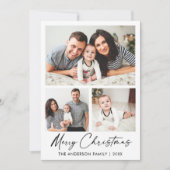 Modern Calligraphy Script 3 Fotos Weihnachten (Vorderseite)