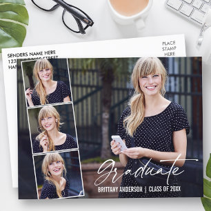 Modern Calligraphy Script 4 Foto Abschluss Postkarte