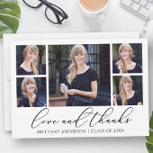 Modern Calligraphy Script 5 Foto Abschluss Dankeskarte