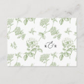 Modern Calligraphy Script Simple Wedding Details Begleitkarte (Rückseite)