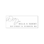 Modern Calligraphy We Do Wedding Return Address Gummistempel (Prägung)