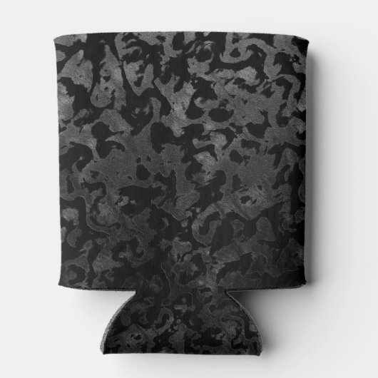 Modern Camo - Black and Dark Grey - Tarnung Dosenkühler (Rückseite)
