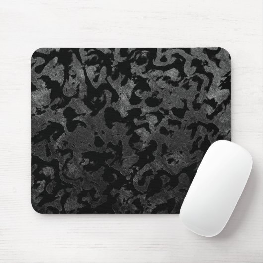 Modern Camo - Black and Dark Grey - Tarnung Mousepad (Mit Mouse)