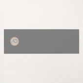 Modern Camouflage Aquamarin Reversible Yoga Mat Yogamatte (Rückseite (Horizontal))