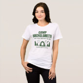 Modern Camp Bachelorette Green Tri-Blend Shirt (Vorderseite voll)