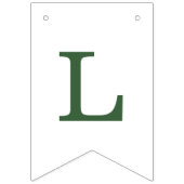 Modern Camp Bachelorette Green Wimpelkette (Erste Fahne)