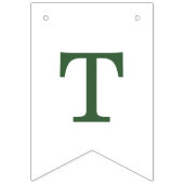 Modern Camp Bachelorette Green Wimpelkette (Dritte Fahne)