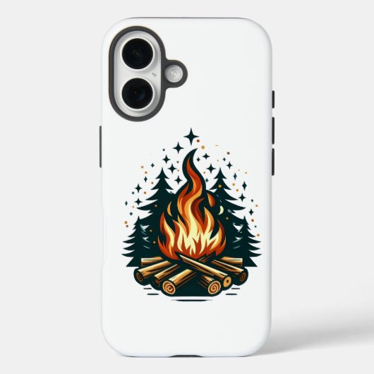"Modern Campfire Art Under Starnight Case-Mate iPhone Hülle (Rückseite)