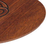 Modern Cancer Zodiac Sign on Mahogany Dekoration Schneidebrett (Ecke)
