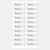 Modern Candle Jar Thin Vertikal Label Etiketten (Blatt)