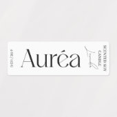 Modern Candle Jar Thin Vertikal Label Etiketten (Design 1)