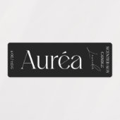 Modern Candle Jar Thin Vertikal Label Etiketten (Design 1)