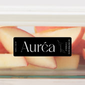 Modern Candle Jar Thin Vertikal Label Etiketten (Befestigt)