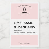Modern Candle Label Lebensmitteletikett (Einzelnes Label)