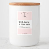 Modern Candle Label Lebensmitteletikett (Vorderseite)