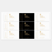Modern Candle Logo Label Etiketten (Blatt)