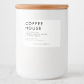 Modern Candle Or  Food Label Lebensmitteletikett (Vorderseite)