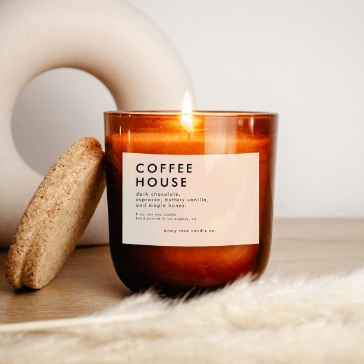 Modern Candle Or  Food Label Lebensmitteletikett