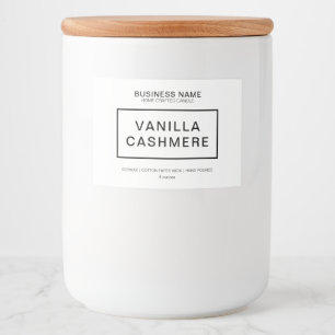 Modern-Candle-Produktkennzeichnung Lebensmitteletikett