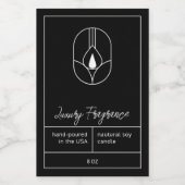 Modern-Candle-Produktkennzeichnung Lebensmitteletikett (Einzelnes Label)