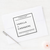 Modern-Candle-Produktkennzeichnung Quadratischer Aufkleber (Umschlag)