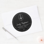 Modern-Candle-Produktkennzeichnung Runder Aufkleber (Umschlag)