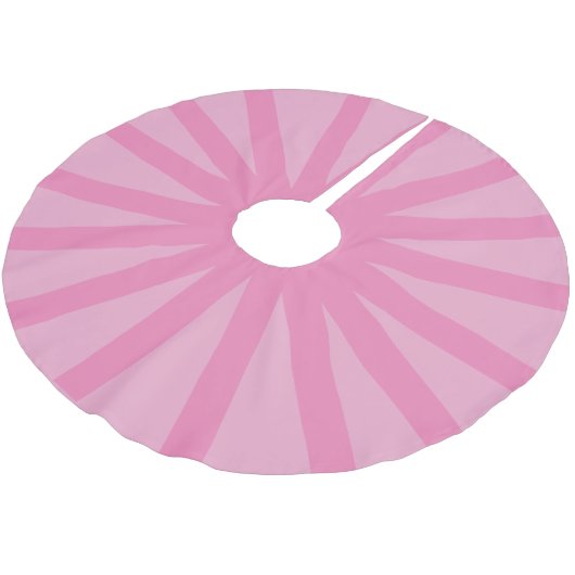 Modern Candy Pink Weihnachtsbaumrock Polyester Weihnachtsbaumdecke (Schrägansicht)