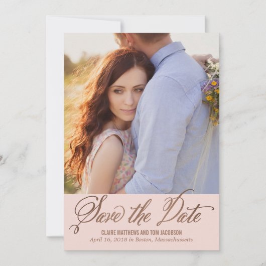 Modern Capture EDITABLE COLOR Save the Date Card (Vorderseite)