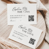 Modern Capture the Liebe Card Template, QR Code