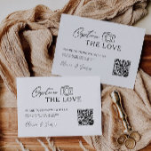 Modern Capture the Liebe Card Template, QR Code