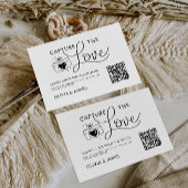Modern Capture the Liebe Card Template, QR Code