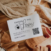 Modern Capture the Liebe Card Template, QR Code