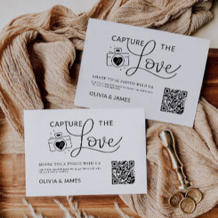 Modern Capture the Liebe Card Template, QR Code