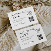 Modern Capture the Liebe Card Template, QR Code