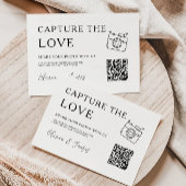 Modern Capture the Liebe Card Template, QR Code