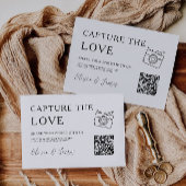 Modern Capture the Liebe Card Template, QR Code