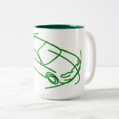 Modern Car Sketch Coffee Tasse (VorderseiteRechts)