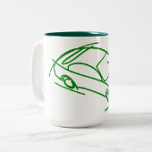 Modern Car Sketch Coffee Tasse (Vorderseite Links)