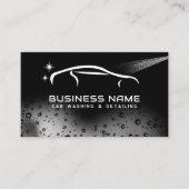 Modern Car Wash Automotive Cleaning Auto Detailing Visitenkarte (Vorderseite)