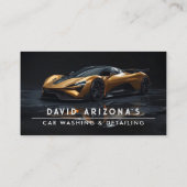 Modern Car Wash Detailing Pressure Washing Visitenkarte (Rückseite)