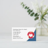 Modern Cardiologist Cardiovascular Business Cards Visitenkarte (Stehend Vorderseite)