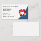 Modern Cardiologist Cardiovascular Business Cards Visitenkarte (Vorne/Hinten)