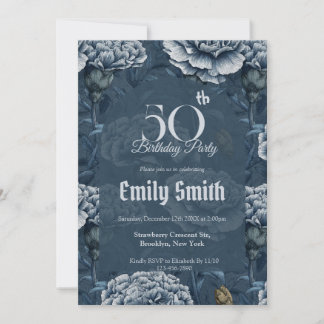 Modern Carnation Aesthetic 15Th Birthday Party Einladung