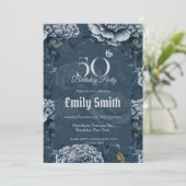 Modern Carnation Aesthetic 15Th Birthday Party Einladung (Stehend Vorderseite)