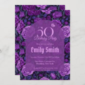 Modern Carnation Aesthetic Birthday Event Einladung (Vorne/Hinten)