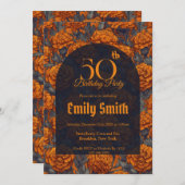 Modern Carnation Inspired Nature-Inspired Parties Einladung (Vorne/Hinten)