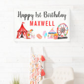 Modern Carnival Circus Festival Kindergeburtstag Banner (Insitu)